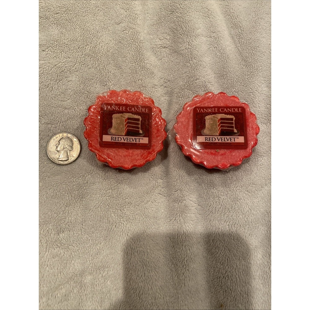Red Velvet Wax Melt (lot of 2) Discontinued Scent‎ Yankee Candle 0.8 Oz
